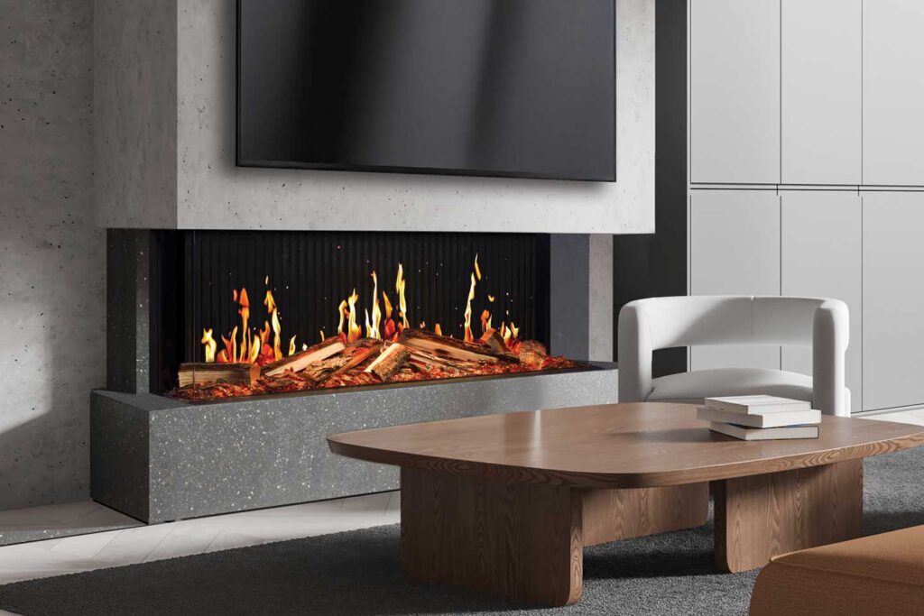 Uptown UE50 LCD Electric Fireplace